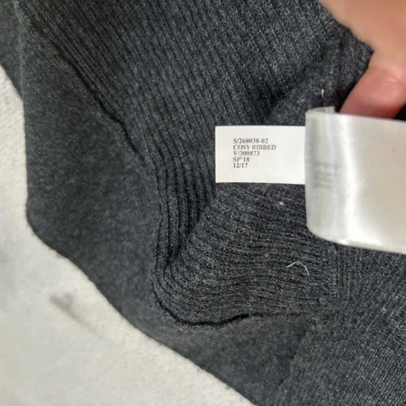 Banana Republic cozy ribbed merino wool blend open cardigan - Picture 3 of 9